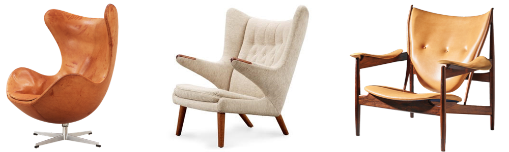 Arne Jacobsen|Hans J. Wegner|Finn Juhl