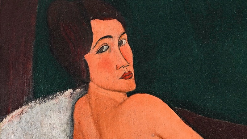 Nu couché (sur le côté gauche) - Detail