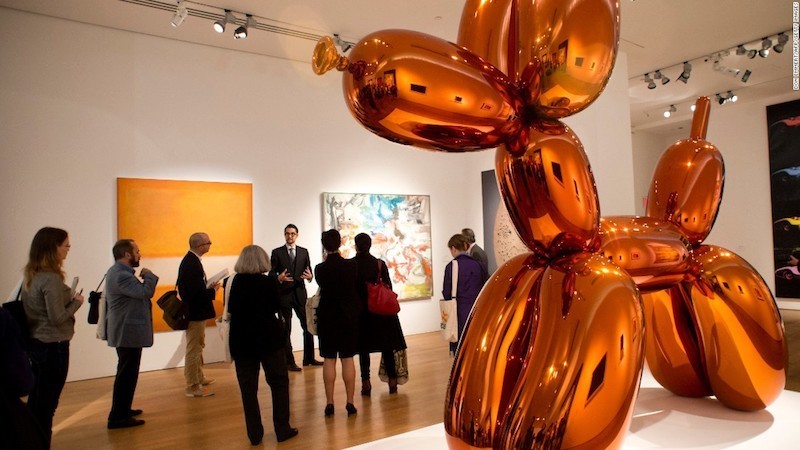 Jeff Koons, "Balloon Dog (Orange)" | Foto: CNN
