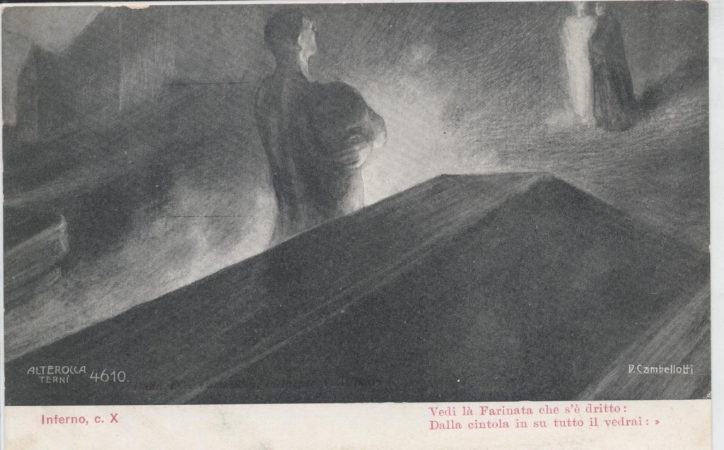 Farinata degli Uberti, Inferno, c X, Duilio Cambellotti, 1901
