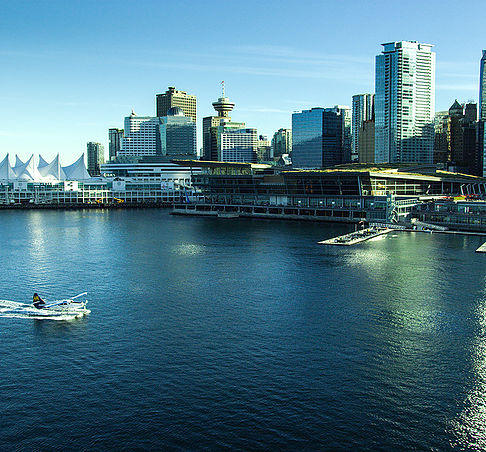 Aerial view of the Vancouver Convention Centre. Image: Art Vancouver