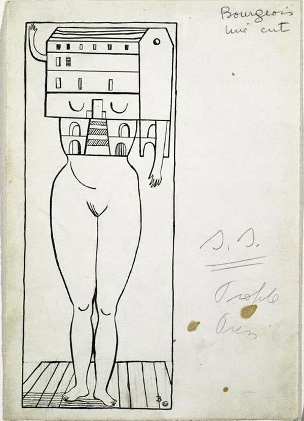 Louise Bourgeois, « Femme-maison », 1947, bild via Tumblr