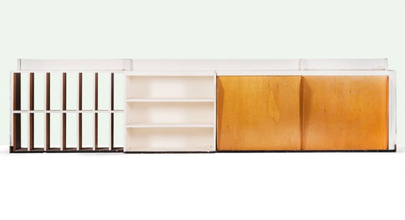 Le Corbusier and Charlotte Perriand, cabinet, 1952. Photo: Aguttes.