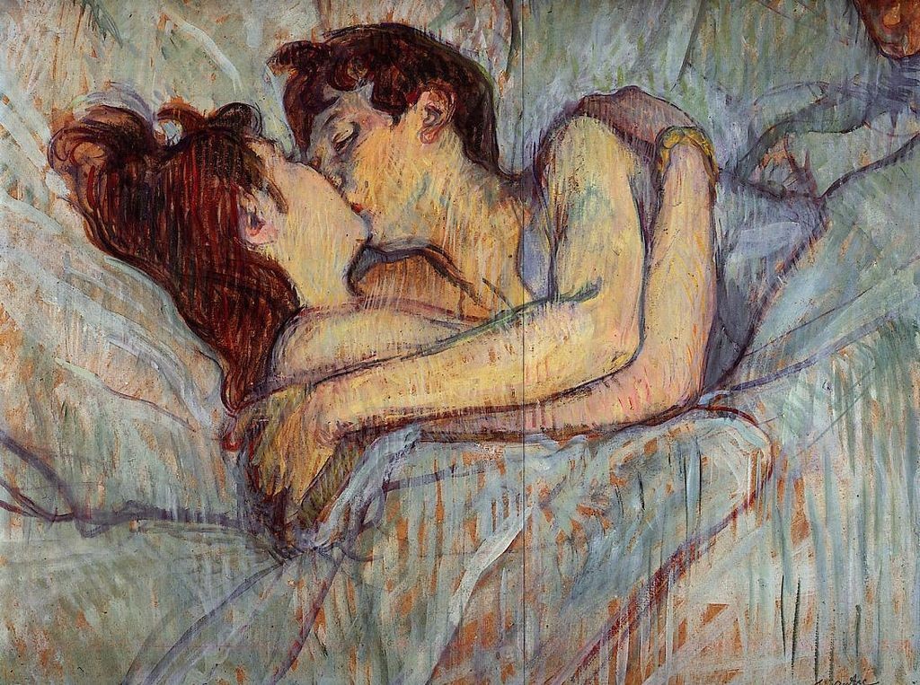 Henri de Toulouse-Lautrec, Dans le lit, le Baiser, 1892 Collection particulière