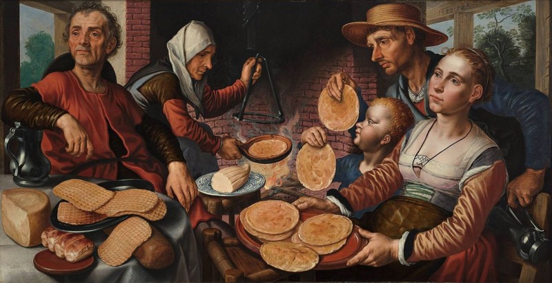 Pieter Aertsen, "The Pancake Bakery," cirka år 1560. Foto via Wikipedia.
