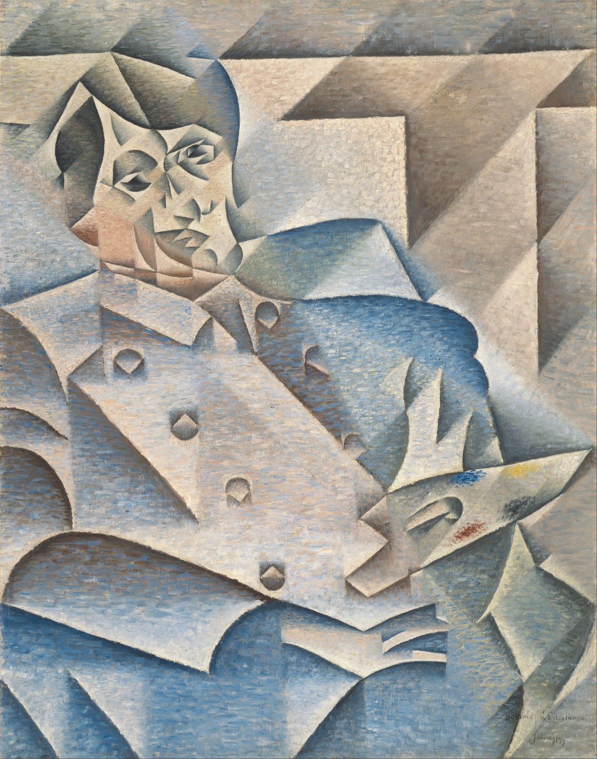 JUAN GRIS. Hommage à Picasso (1912). Imagen vía: Google Art Project