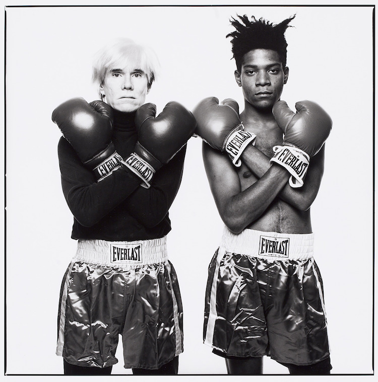 Michael Halsband Andy Warhol and Jean-Michel Basquiat 1985 Gelatin Silver Print