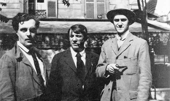 Modigliani och Picasso till vänster i bild. Bild: pablopicasso.org