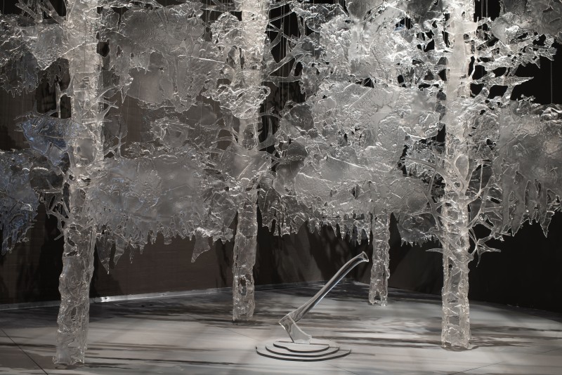 Från och med den 17 januari kan du se Ingalena Klenells enastående glasträd på Galleri Glas. Foto: Eva Akre.