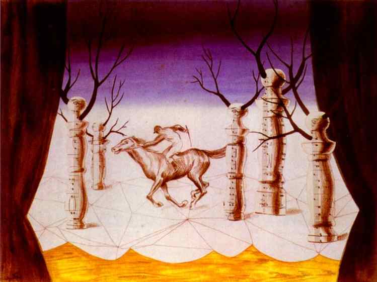 René Magritte, Le Jockey perdu, 1926 | Abb. via renemagritte.org
