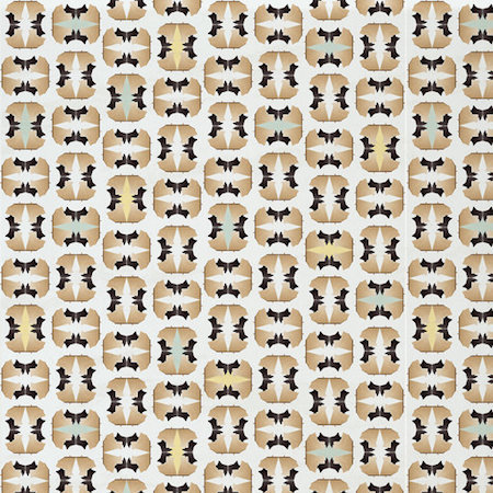 CHARLOTTE PERRIAND. Tapicería inspirada en la mesa "Ventaglio". Imagen vía: Artemest