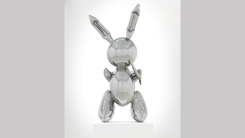 Jeff Koons "Rabbit". Foto: Christie's.