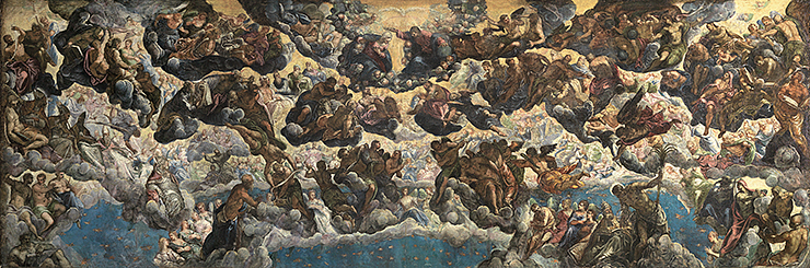 Jacopo Tintoretto, Paradiso (modello), c. 1583, oil on canvas, Museo Thyssen‑Bornemisza, Madrid. © Museo Nacional Thyssen-Bornemisza, Madrid