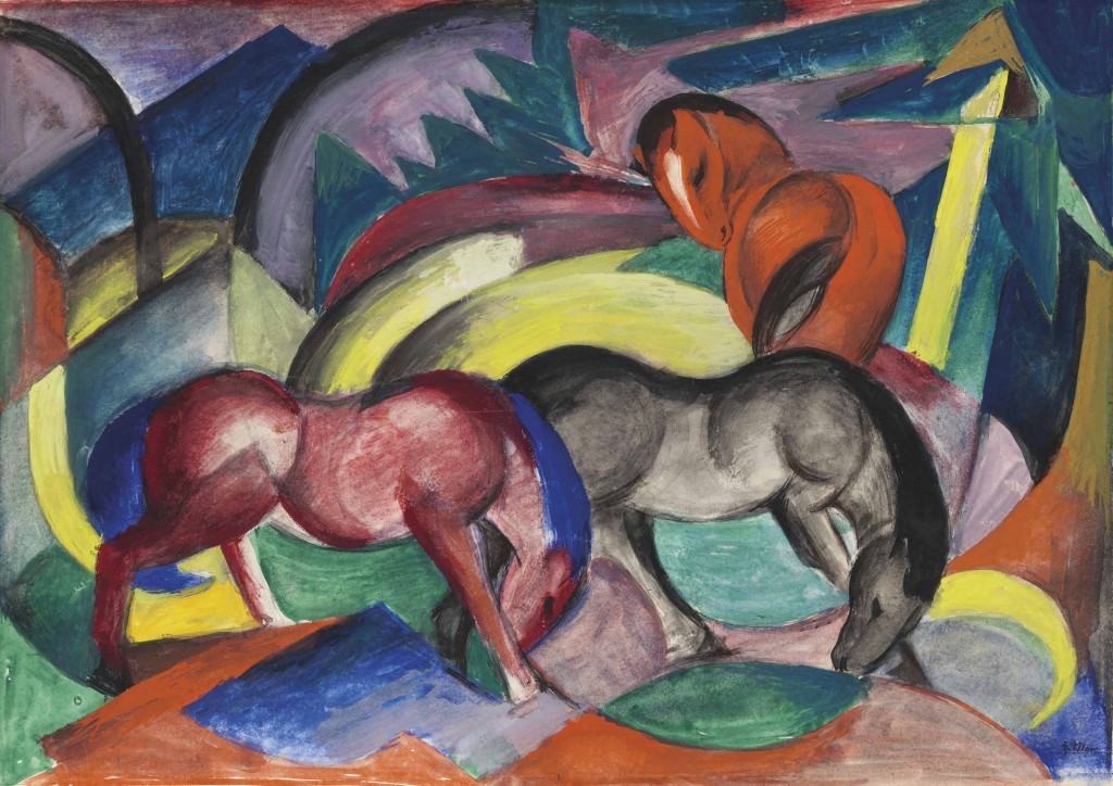 Franz Marc, Drei Pferde, 1912 | Abb.: ©Christie's