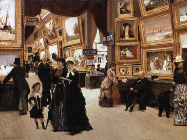 Édouard Joseph Dantans, "Un Coin du Salon en 1880". Foto via Wikipedia.