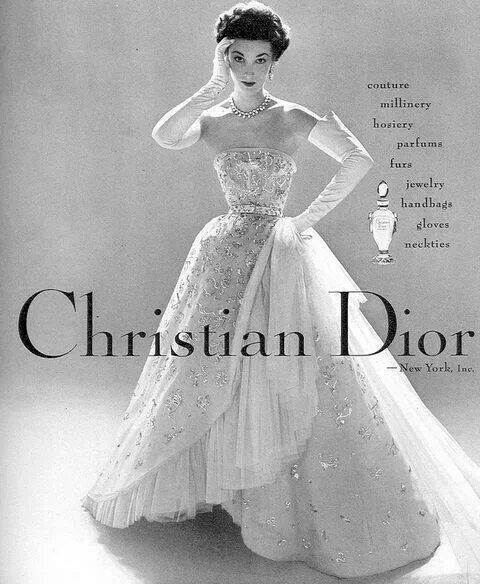 A Dior ad from 1952