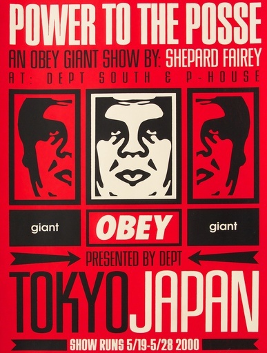 Tokyo Show, Shepard Fairey. Screentryck. Foto: Paddle 8.