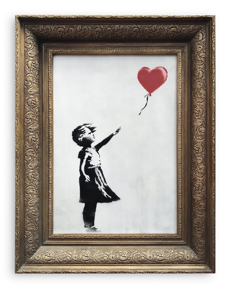 "Girl with balloon", Banksy. Photo: Sotheby´s
