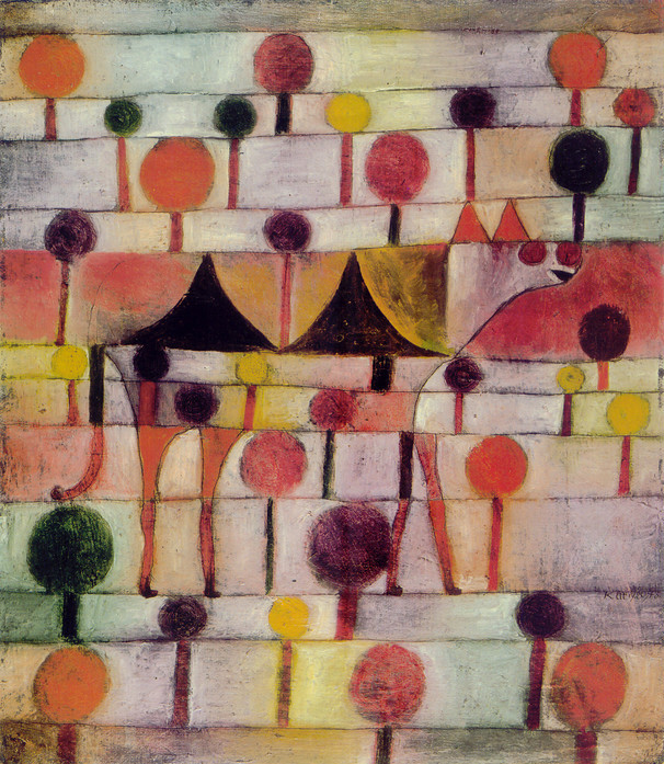 Camel (in rhythmic landscape with trees), Paul Klee, 1920, image via Wikipedia