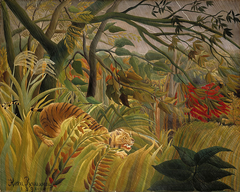 Henri Rosseau, Surpris!, 1891Image: National Gallery