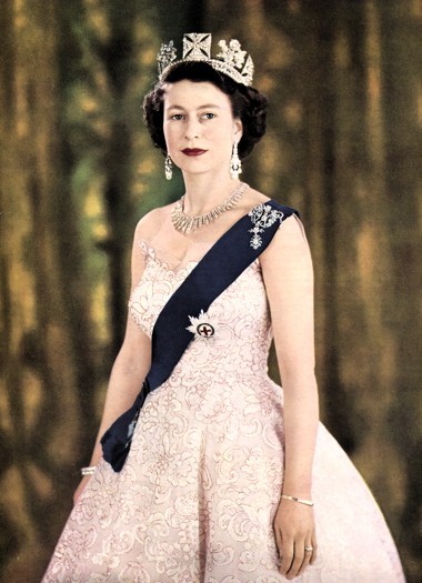 Queen Elizabeth wearing the Jaeger-LeCoultre Calibre 101 model, the smallest calibre watch ever made to this day