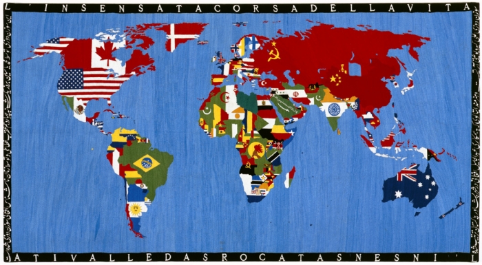 Alighiero Boetti, Mappa, 1989.