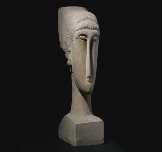 Tête, Amadeo Modigliani. Foto: Christie's.