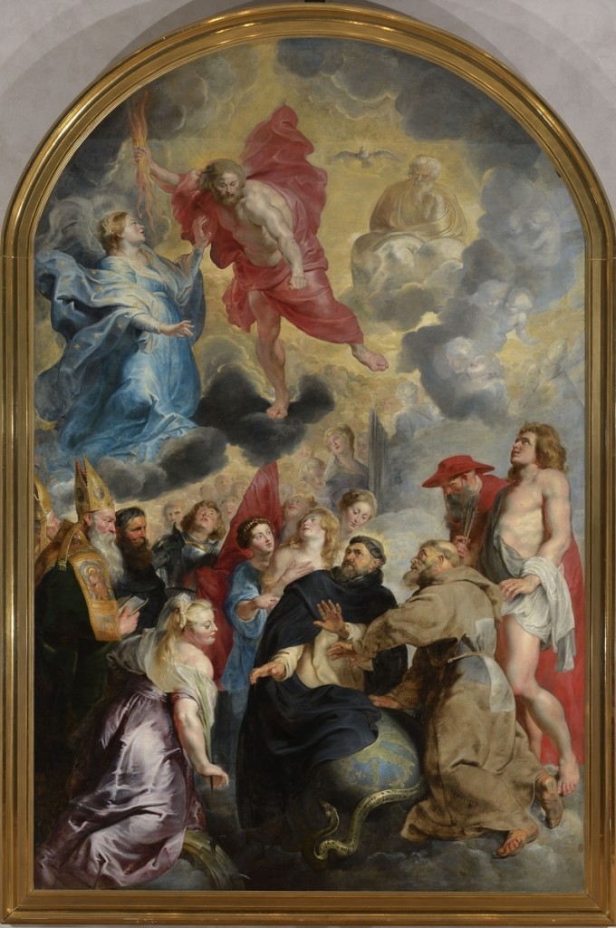 Peter Paul Rubens, “Santi Domenico e Francesco che salvano il mondo dalla rabbia di Cristo”, 1618 circa, ora parte della collezione del Museo di Belle Arti di Lione.
