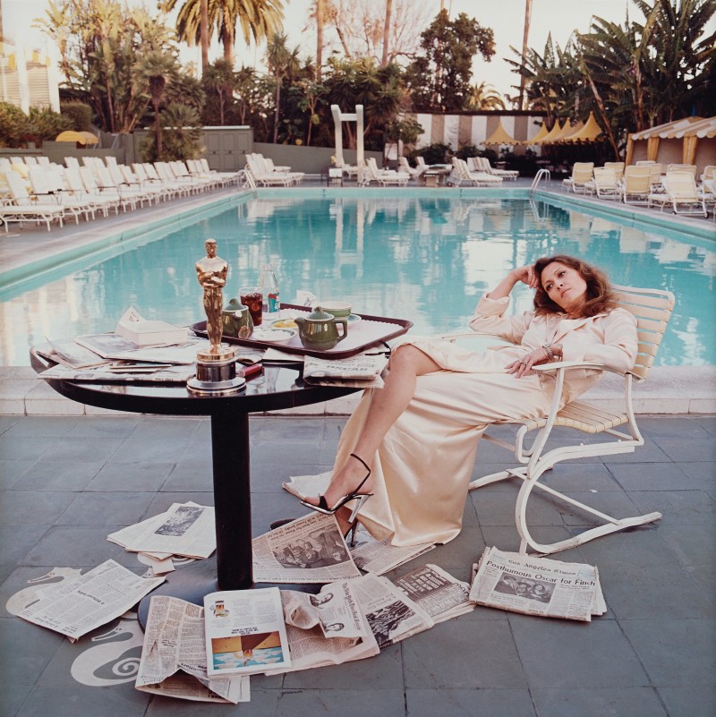 Terry O'Neill, "Faye Dunaway, Hollywood, 1977". Foto: Bukowskis.