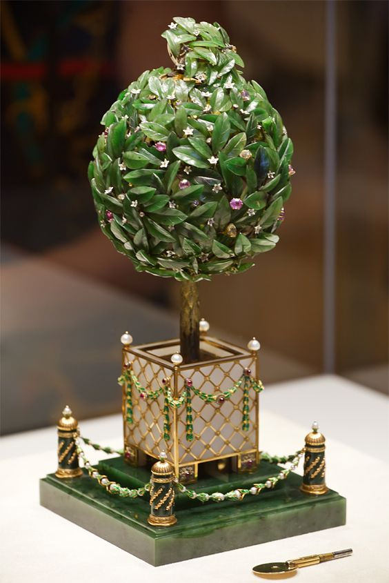 "Oeuf à l'oranger" de Pâques 1911, musée Fabergé à Saint-Pétersbourg