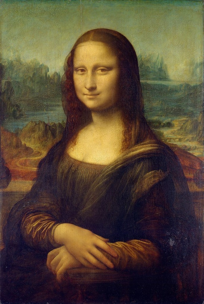 Leonardo da Vinci's "Mona Lisa" was painted between 1503-06. It is thought by many to be a portrait of Lisa Gherardini or "La Gioconda". The painting today can be seen in The Louvre, Paris. It is considered the world's most valuable painting. Image: Musée du Louvre, Paris