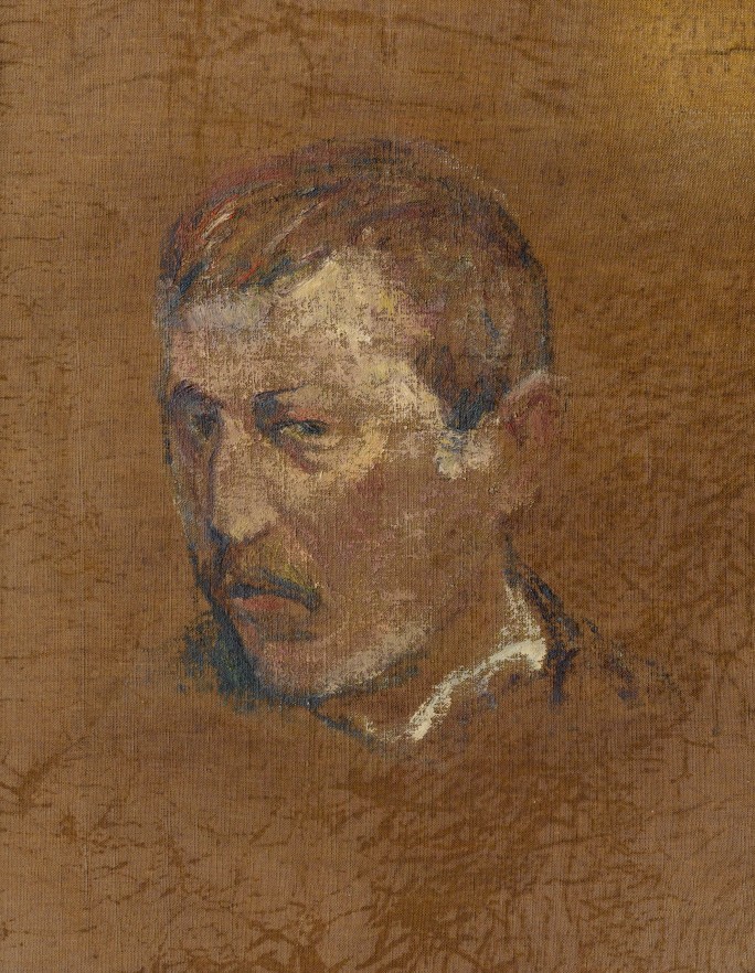 Self portrait on reverse, Paul Gauguin. Image: Sotheby's