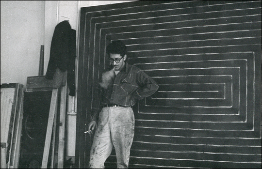 Frank Stella, New York, 1959. Image: The Limn