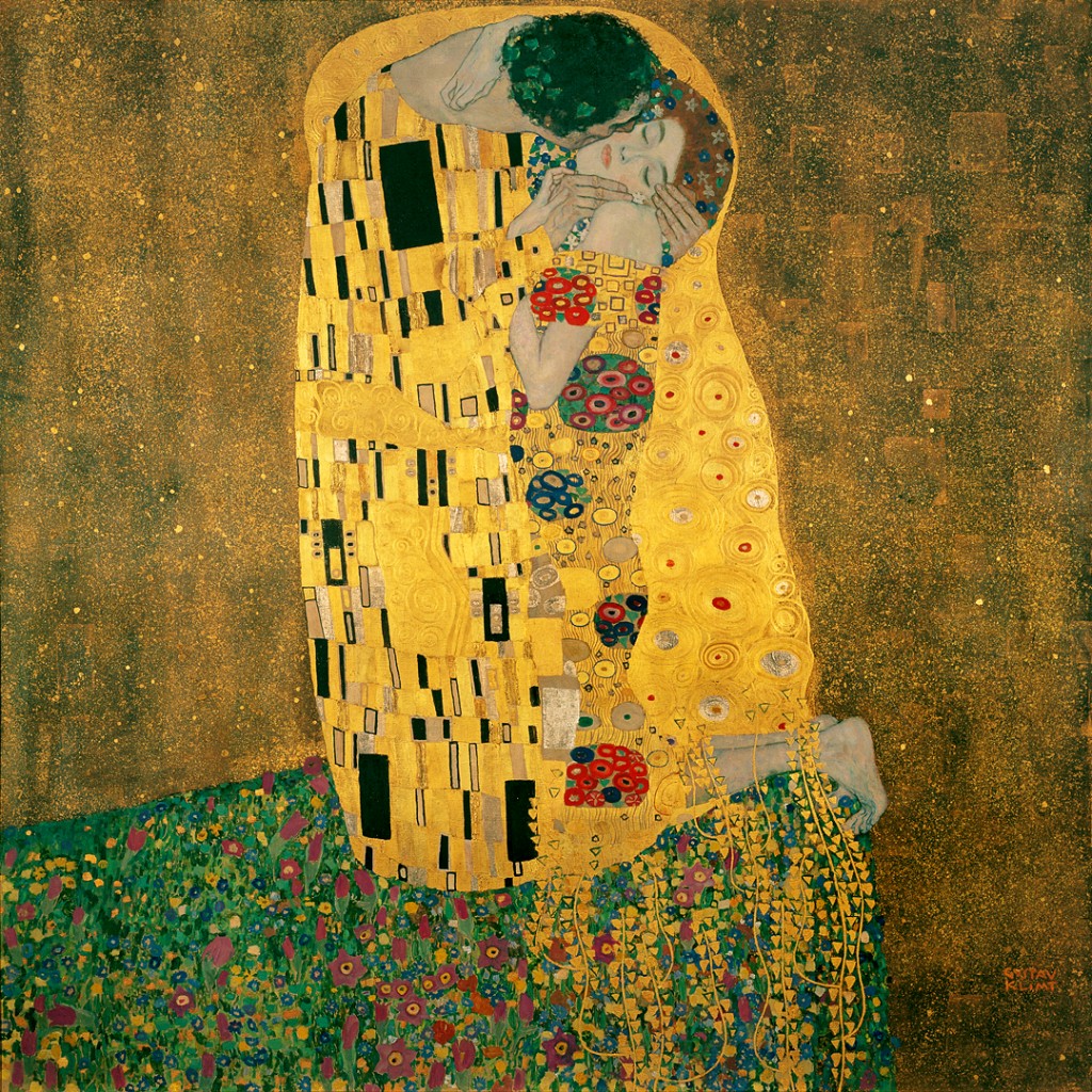 GUSTAV KLIMT - Der Kuss, 1908/09 Abb. via Wikipedia