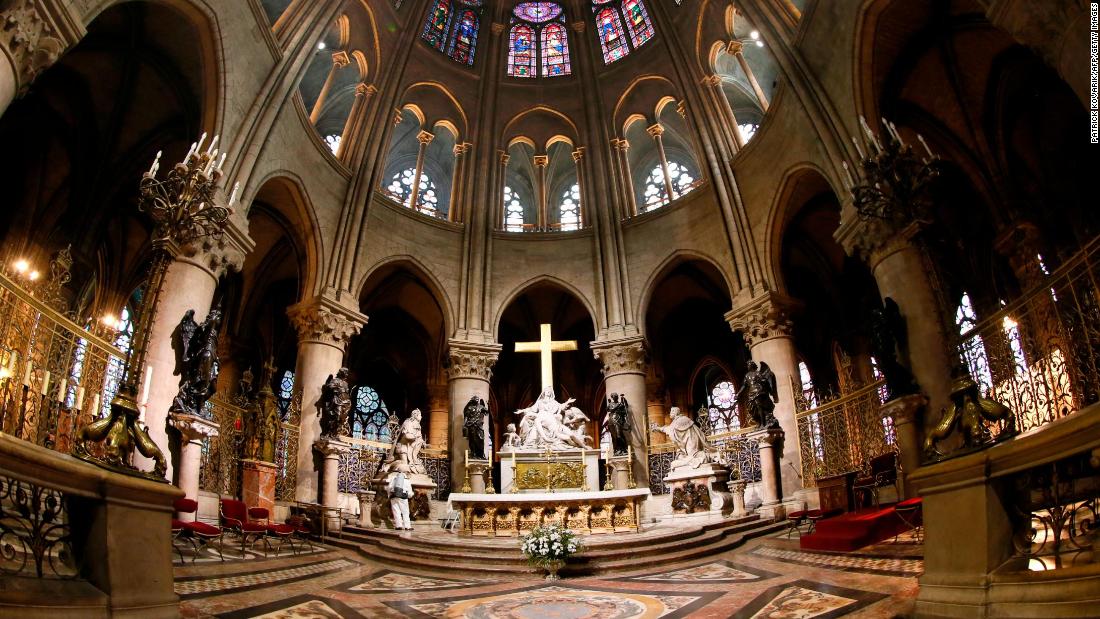 Inside Notre-Dame pre fire. Image: CNN