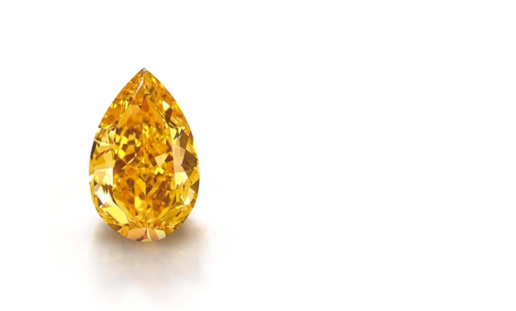 Der bislang teuerste Diamant in Orange wurde 2013 versteigert (Foto: Christie's)