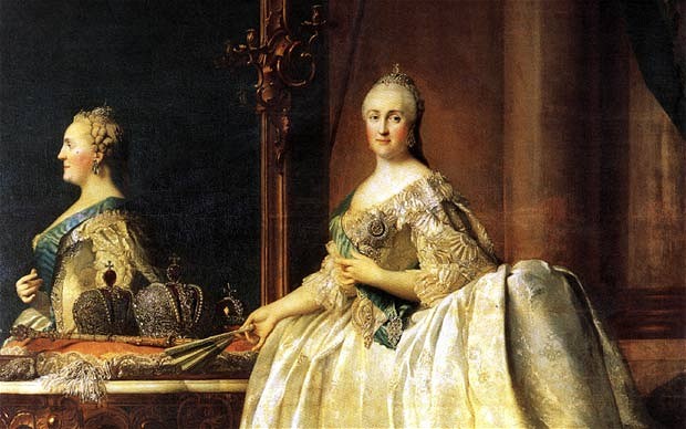 Vigilius Erichsen, Portrait of Catherine II of Russia (1729-1796), image ©Wikipedia