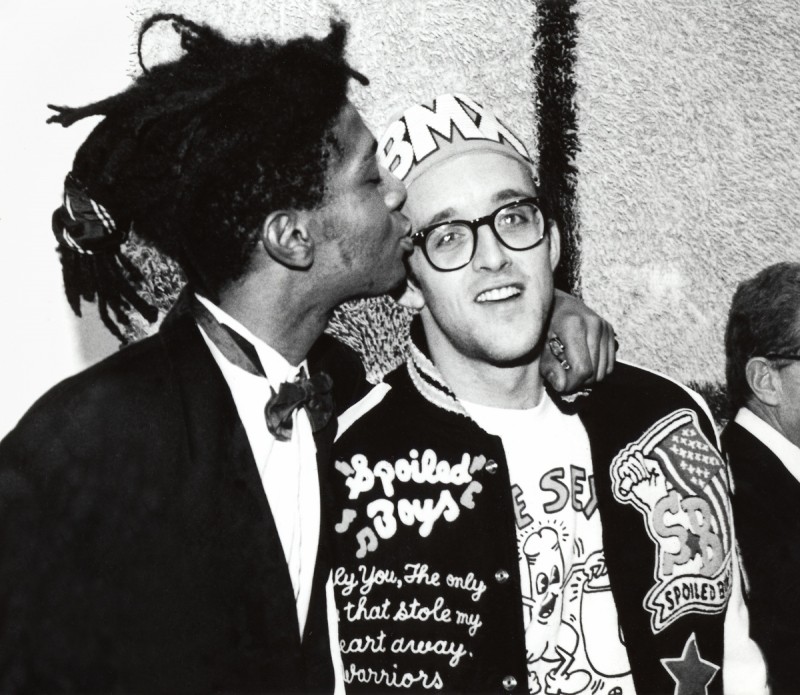 Basquiat tillsammans med Keith Haring. Foto: artribune.com.