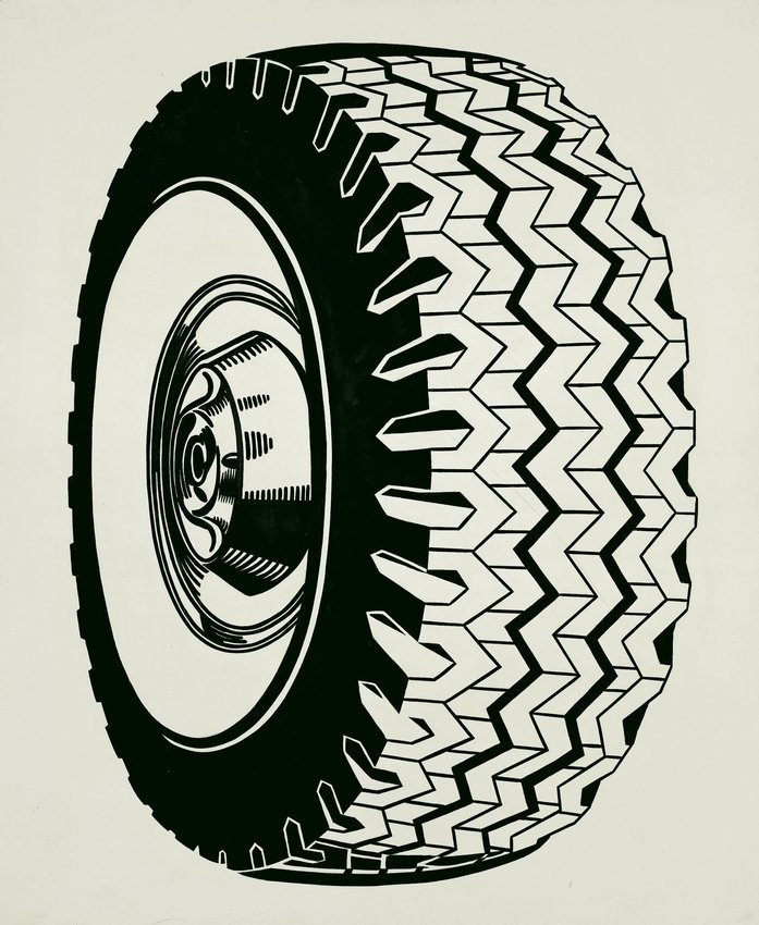 Roy Lichtenstein, ‘Tire’, 1962, parte della collezione del San Francisco Museum of Modern Art (SFMoMA)