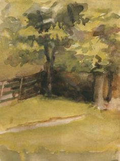 Georgia O'Keeffe, « Untitled (Landscape) », 1905 : 1906, image via Pinterest