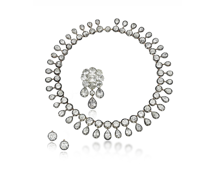 Parure de diamants, estimation 300 000 - 500 000 dollars, image ©Sotheby's