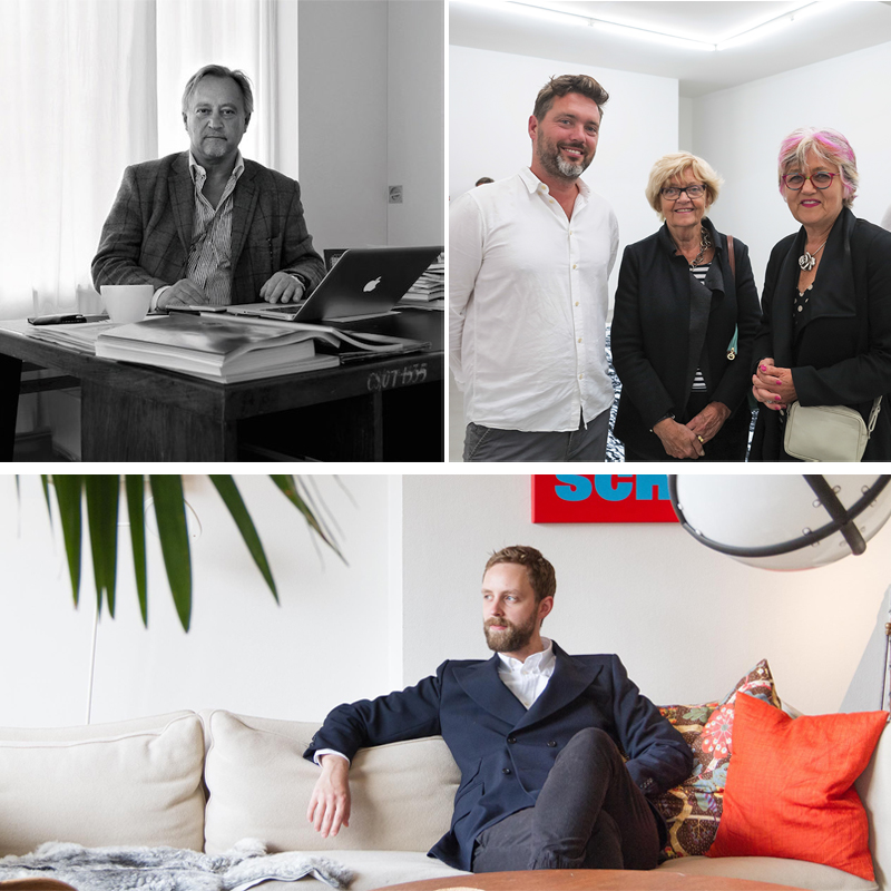 Cleas Nordenhake (vid skrivbord), Ben Loveless och Erik Nordenhake. Bilder Barnebys och Collectors Agenda