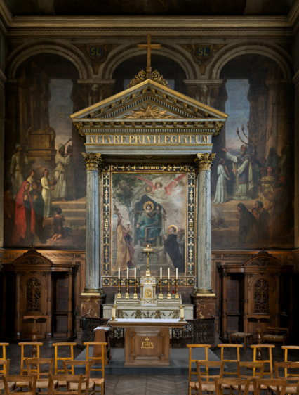 Vue de la chapelle Saint-Louis, église Saint-Thomas-d’Aquin © Photo Vincent LUC Agence Phar