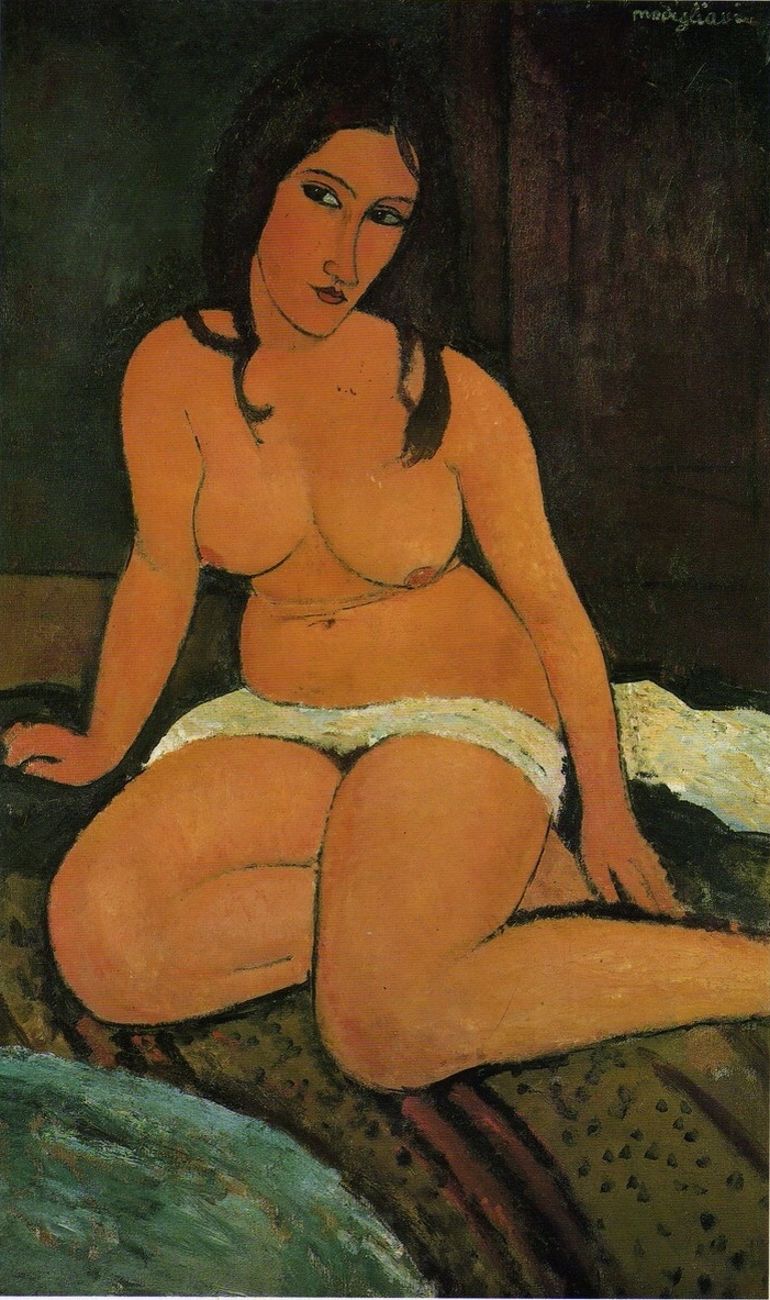 Amadeo Modigliani, ‘Nu Assis’, 1917. Bild: Royal Museum of Fine Arts Antwerpen