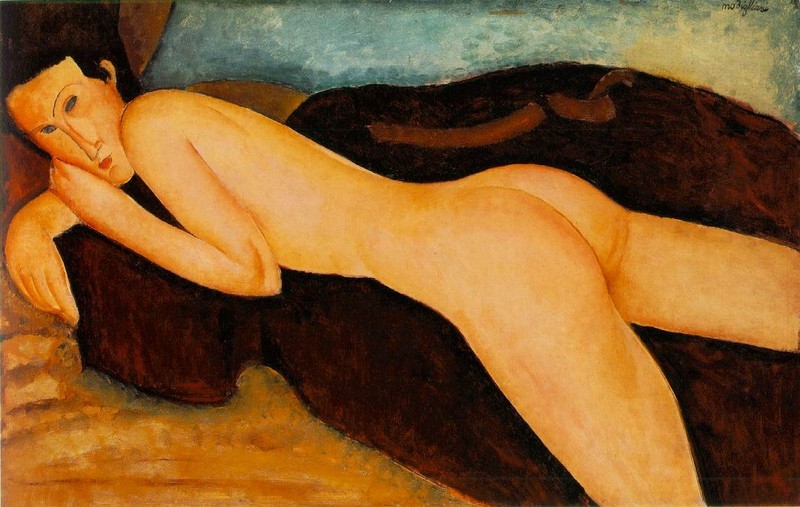 Amadeo Modigliani, ‘Nu couché de dos’, 1917. Bild: Barnes Foundation