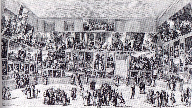 Parissalongen porträtterad av Pietro Antonio Martini. Foto via suny.oneonta.edu.