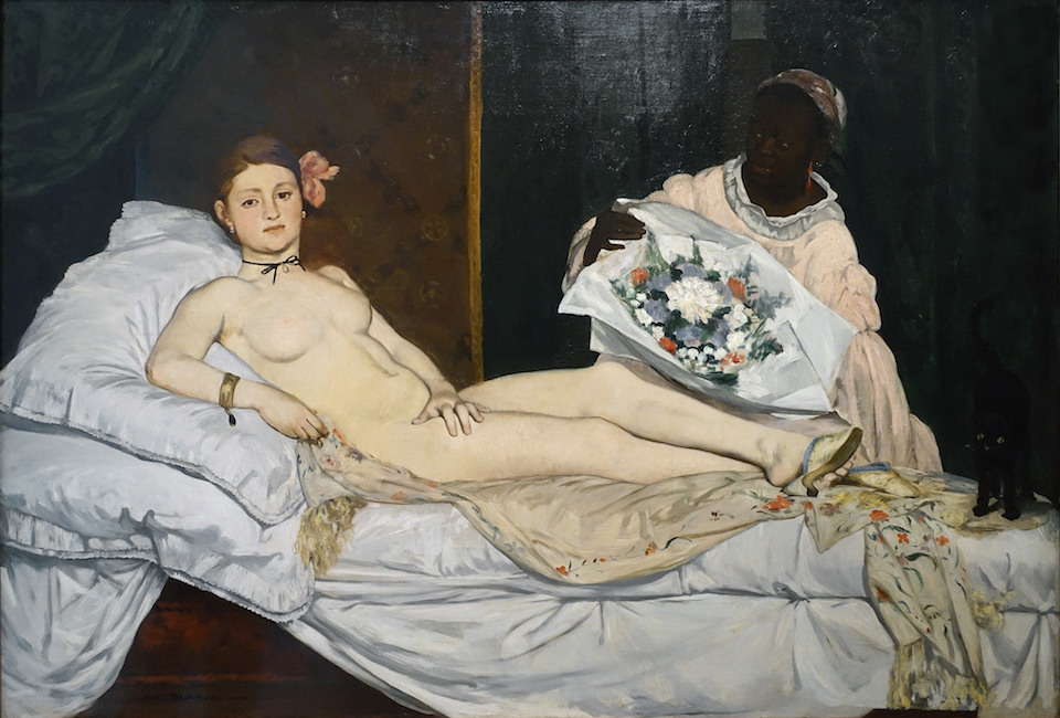 Edouard Manet, Olympia, 1863, oil on canvas, 130 x 190 cm (Musée d'Orsay, Paris)
