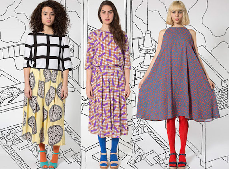 Items from the American Apparel collection x Nathalie du Pasquier, 2014. Photo: Pattern People