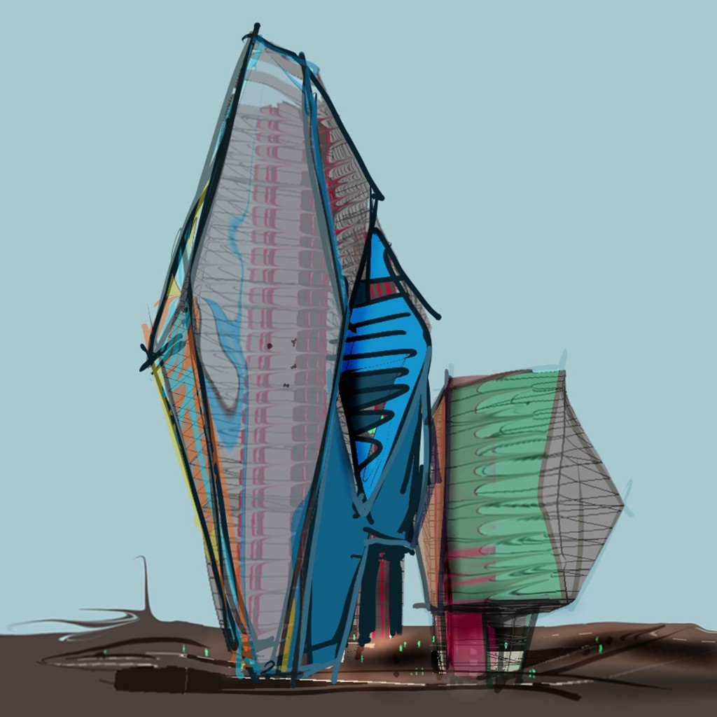 Ron Arad的Tel Aviv 塔樓 圖片取自:dezeen.com