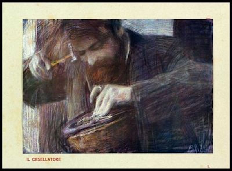 Il cesellatore, Giacomo Balla, 1905.
